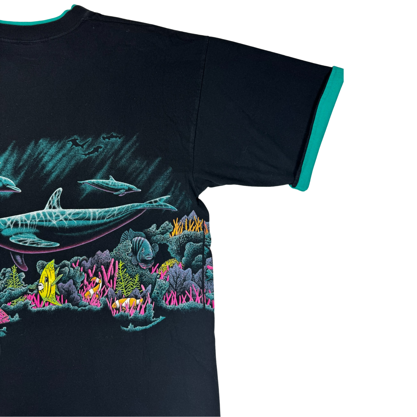 Vintage 90's Hawaii Dolphin Double Sided T Shirt