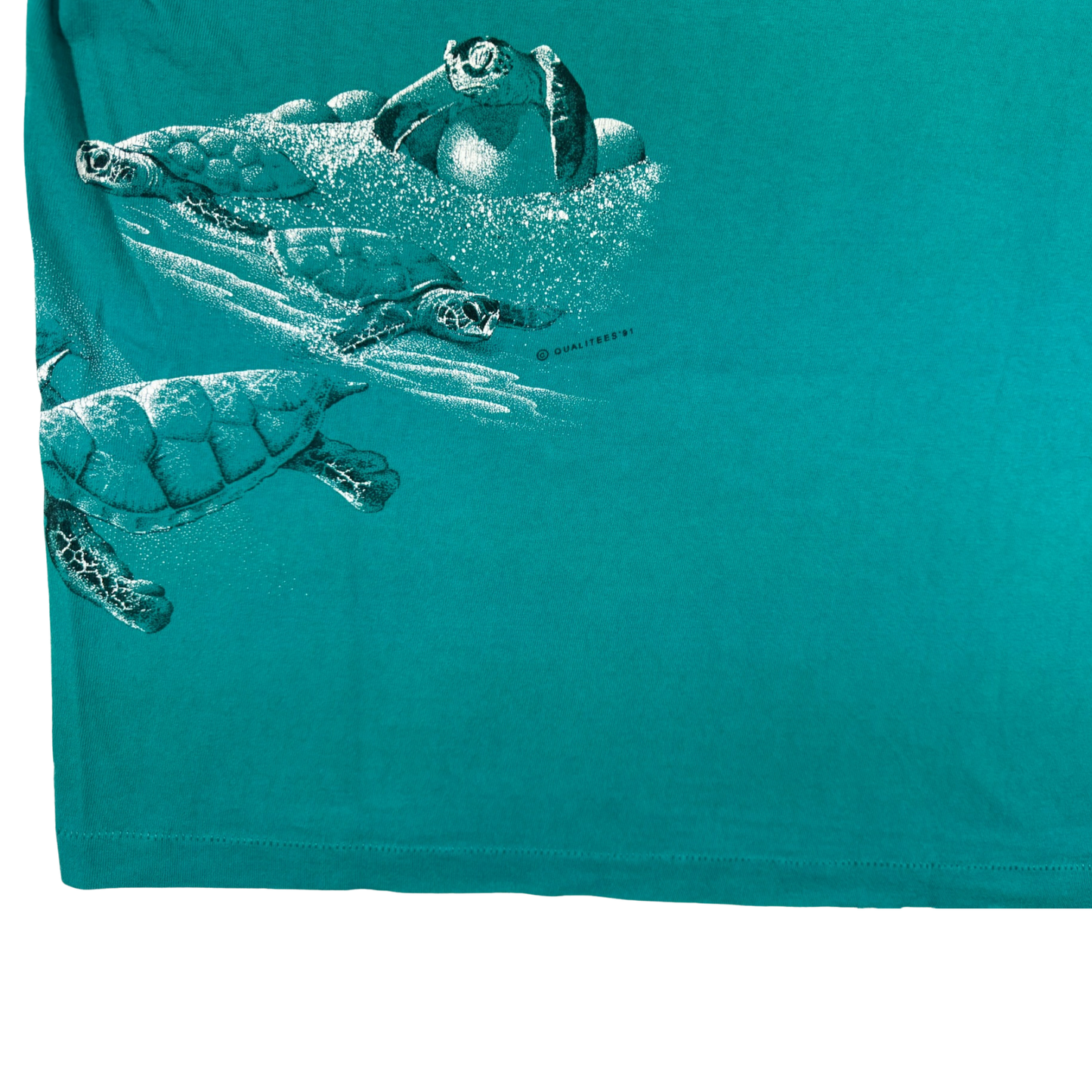 Vintage 90's Sea Turtle Nature Print T Shirt