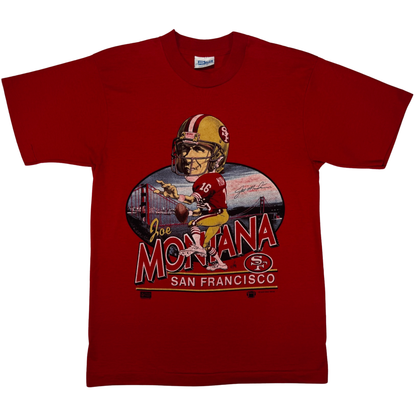 Vintage 80's Joe Montana San Francisco 49ers Salem T Shirt