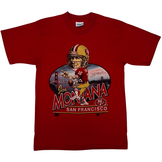 Vintage 80's Joe Montana San Francisco 49ers Salem T Shirt