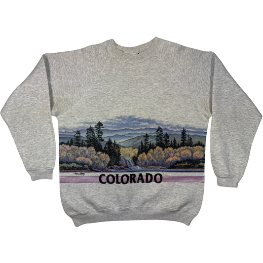 Vintage 90's Colorado Tree Line Crewneck