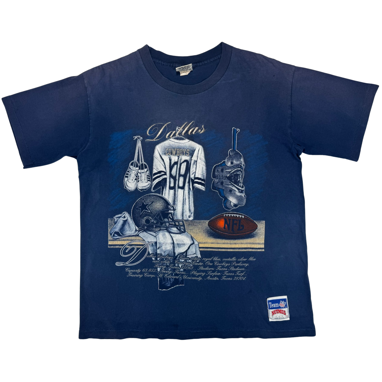 Vintage 90's NFL Dallas Cowboys Nutmeg T Shirt