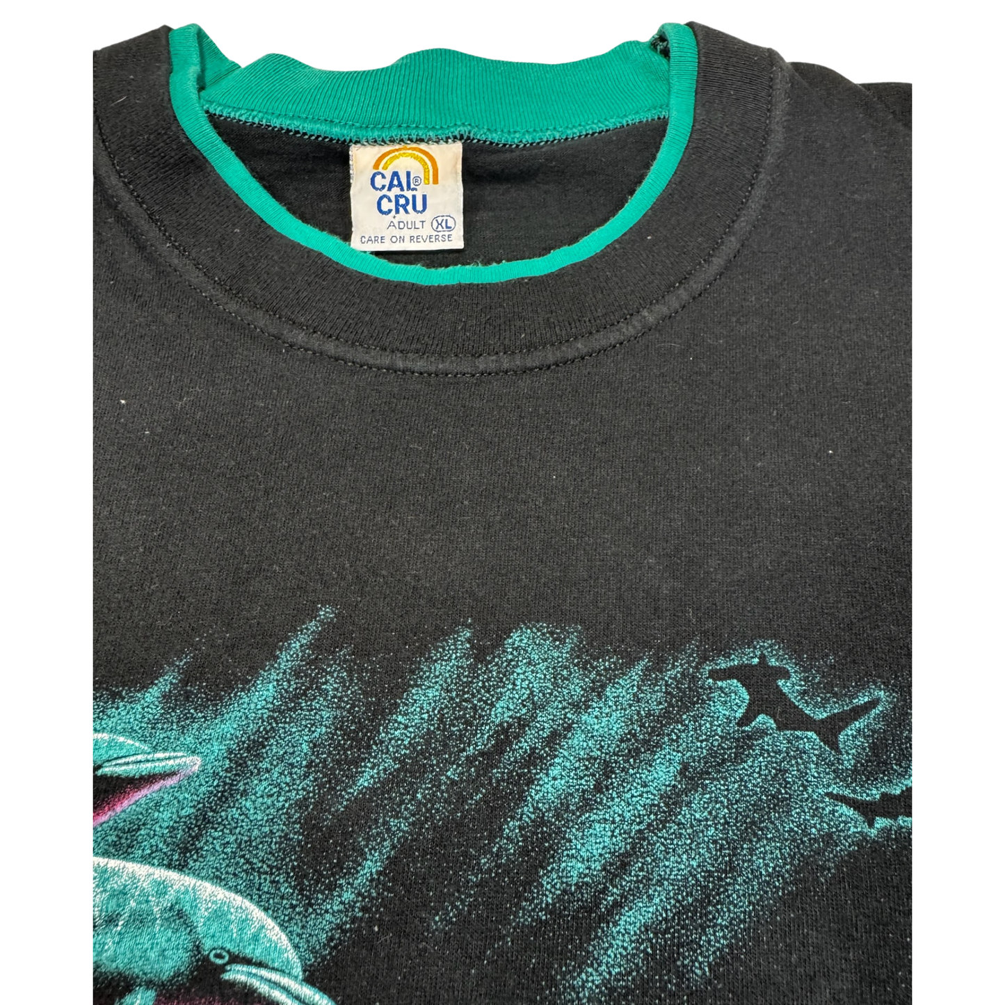 Vintage 90's Hawaii Dolphin Double Sided T Shirt