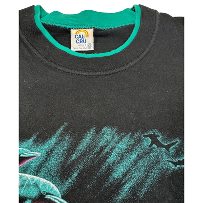 Vintage 90's Hawaii Dolphin Double Sided T Shirt