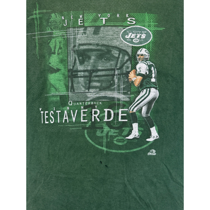 Vintage 90's Distressed NFL New York Jets Pro Player T Shirt