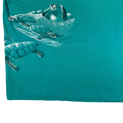 Vintage 90's Sea Turtle Nature Print T Shirt