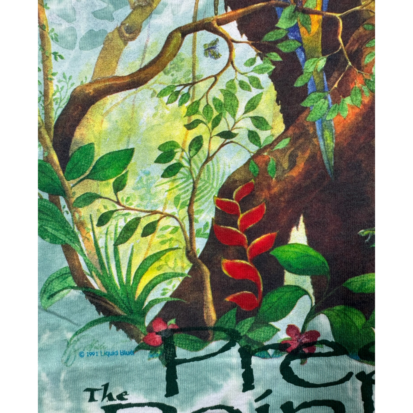 Vintage Liquid Blue Rainforest T Shirt