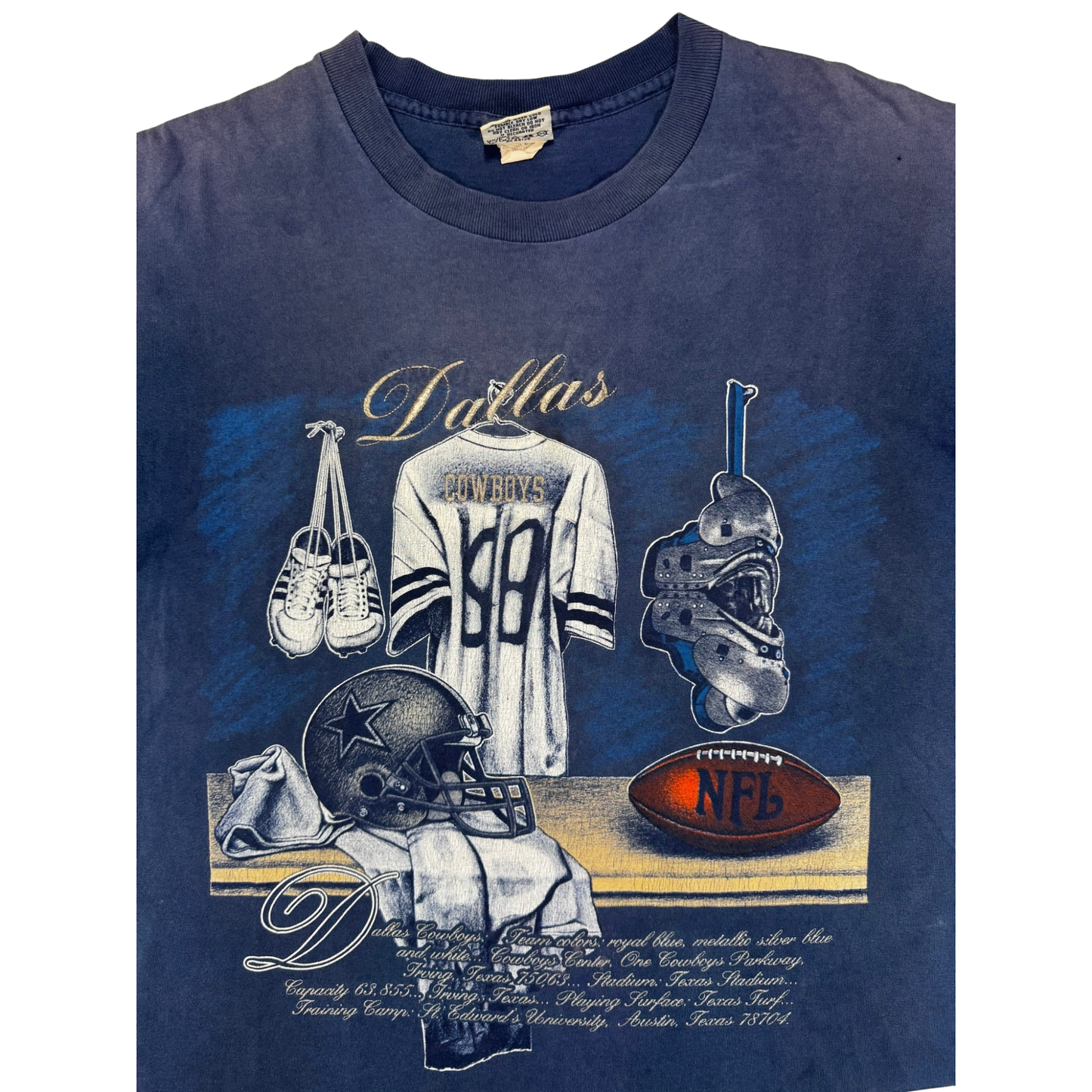 Vintage 90's NFL Dallas Cowboys Nutmeg T Shirt
