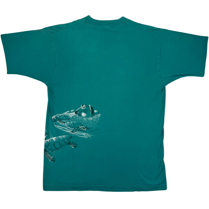 Vintage 90's Sea Turtle Nature Print T Shirt