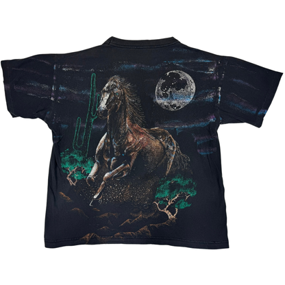 Vintage 90's Horse Double Sided AOP T Shirt