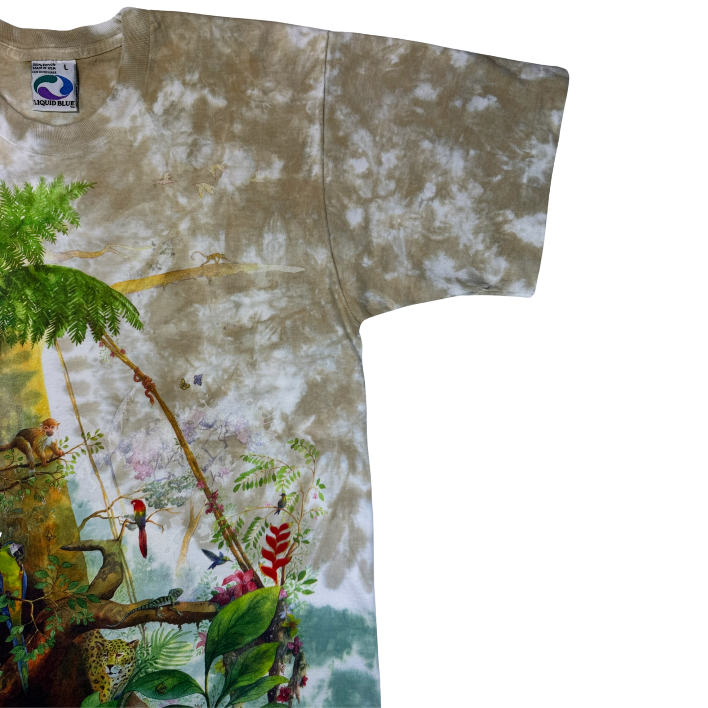 Vintage Liquid Blue Rainforest T Shirt