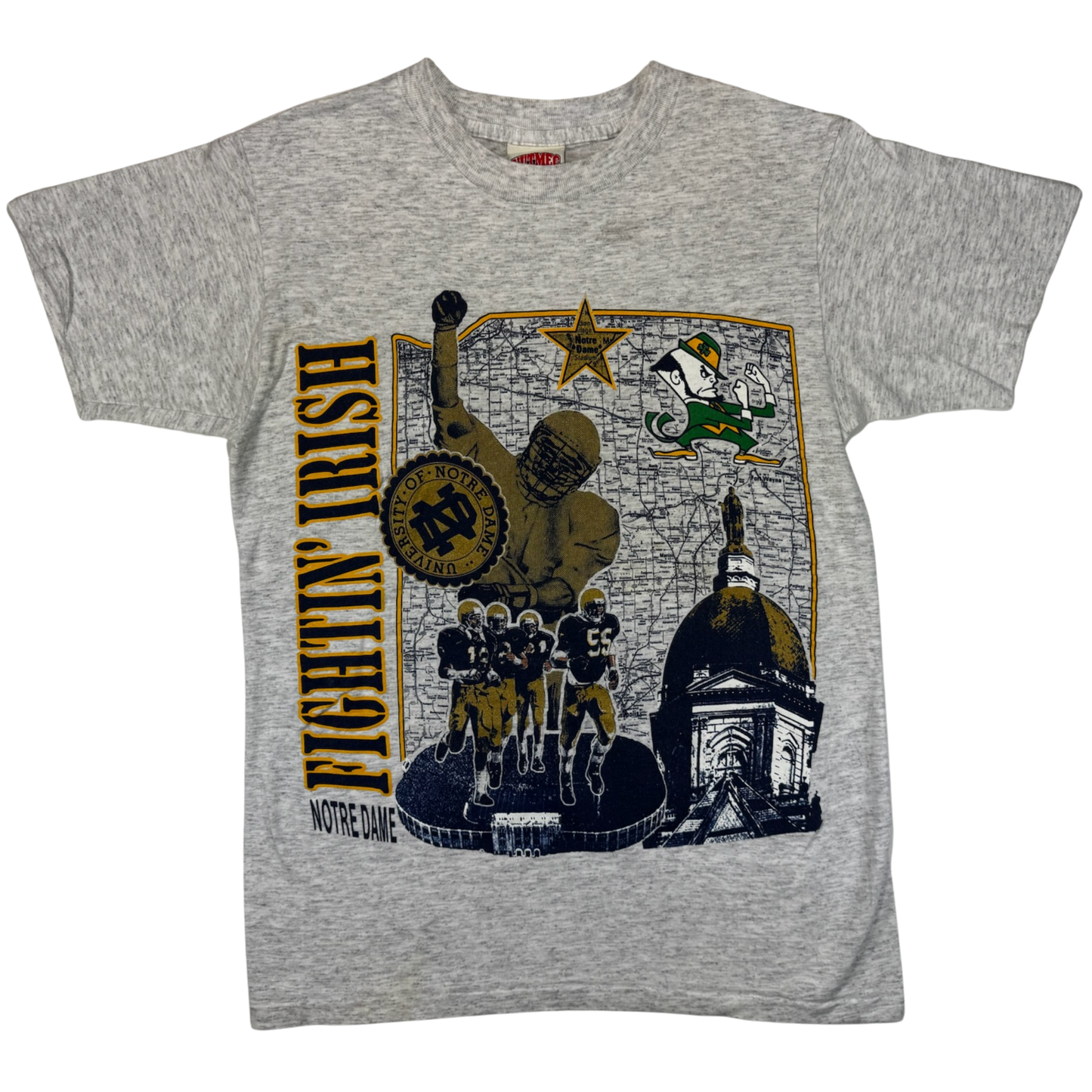 Vintage Norte Dame Football Nutmeg T Shirt