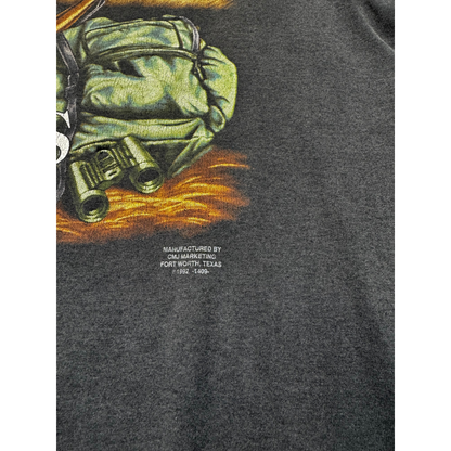Vintage 90's Deer Hunting Distressed T Shirt