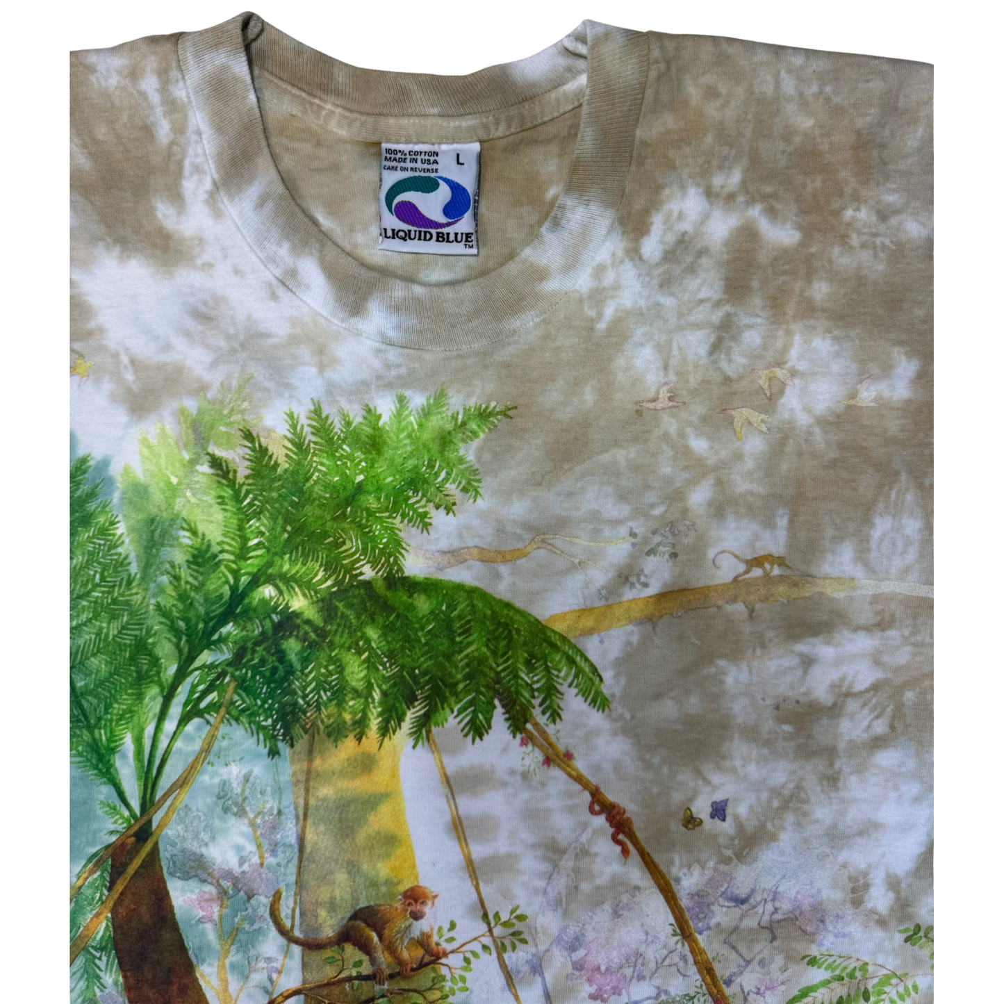 Vintage Liquid Blue Rainforest T Shirt