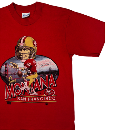 Vintage 80's Joe Montana San Francisco 49ers Salem T Shirt
