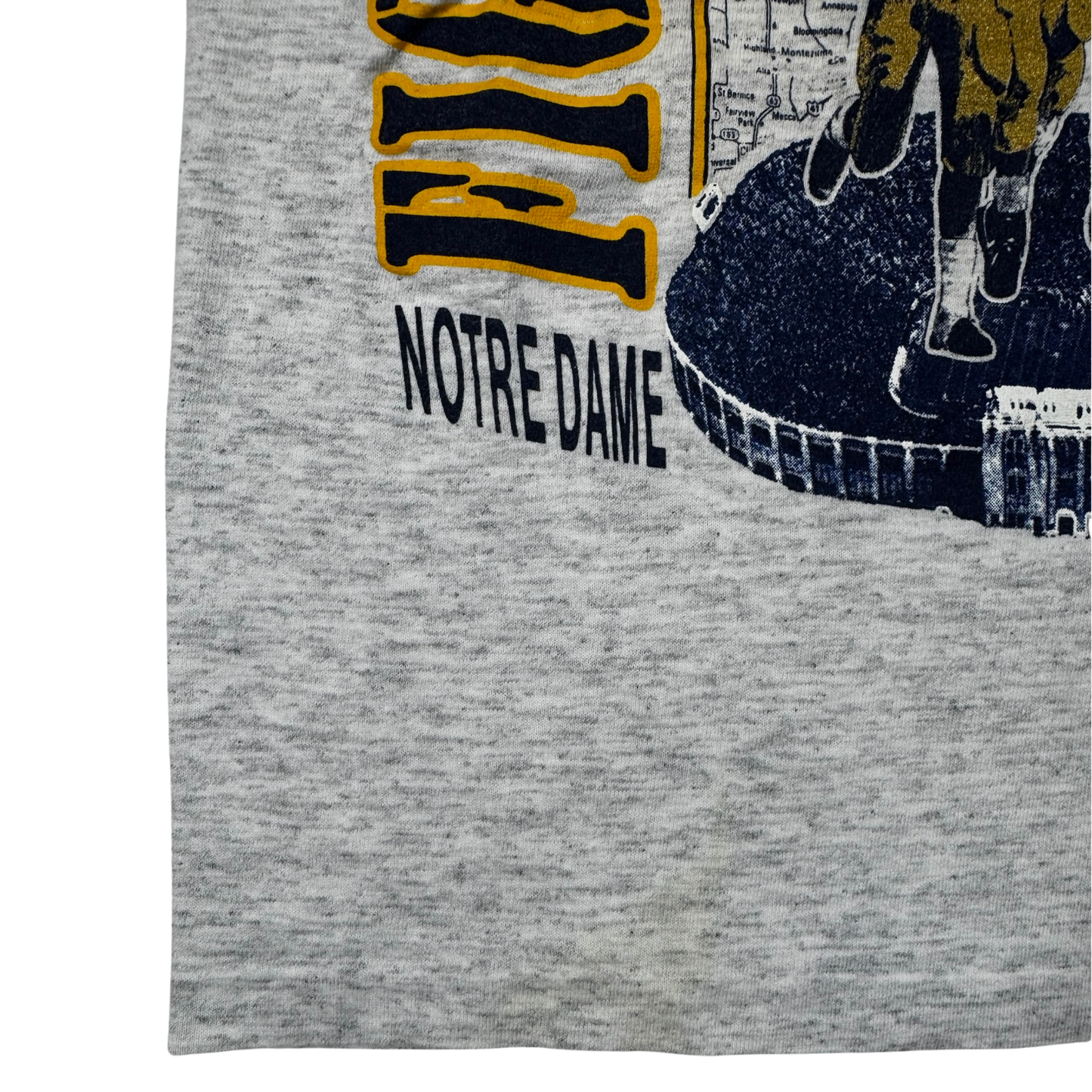 Vintage Norte Dame Football Nutmeg T Shirt