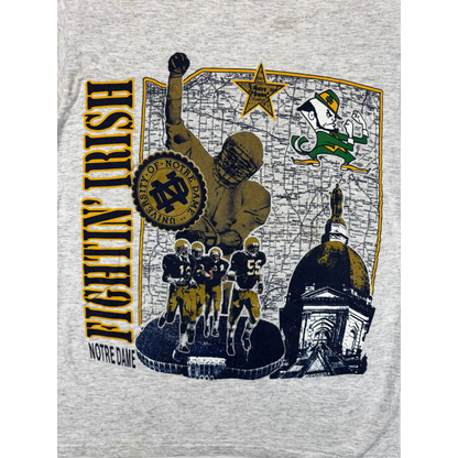 Vintage Norte Dame Football Nutmeg T Shirt
