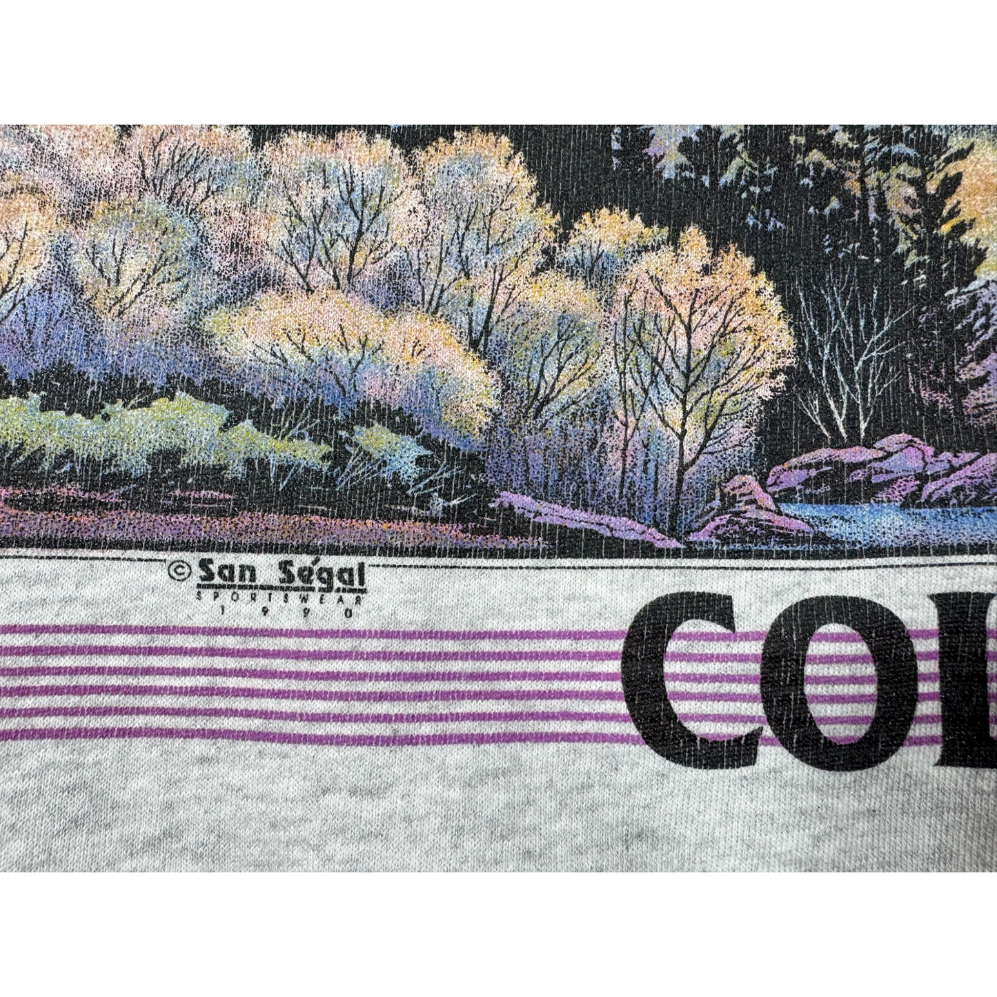 Vintage 90's Colorado Tree Line Crewneck